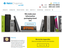 Tablet Screenshot of heinnchapman.com